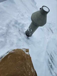 Clogged Vent during snow storm