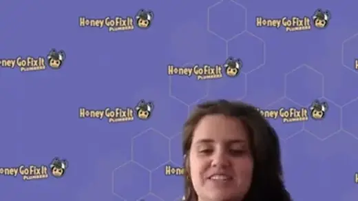 A video thumbnail showing two women asks, "Can you actually 'Just Flush it?'" The image promotes HoneyGoFixIt.com and 937-777-9626.