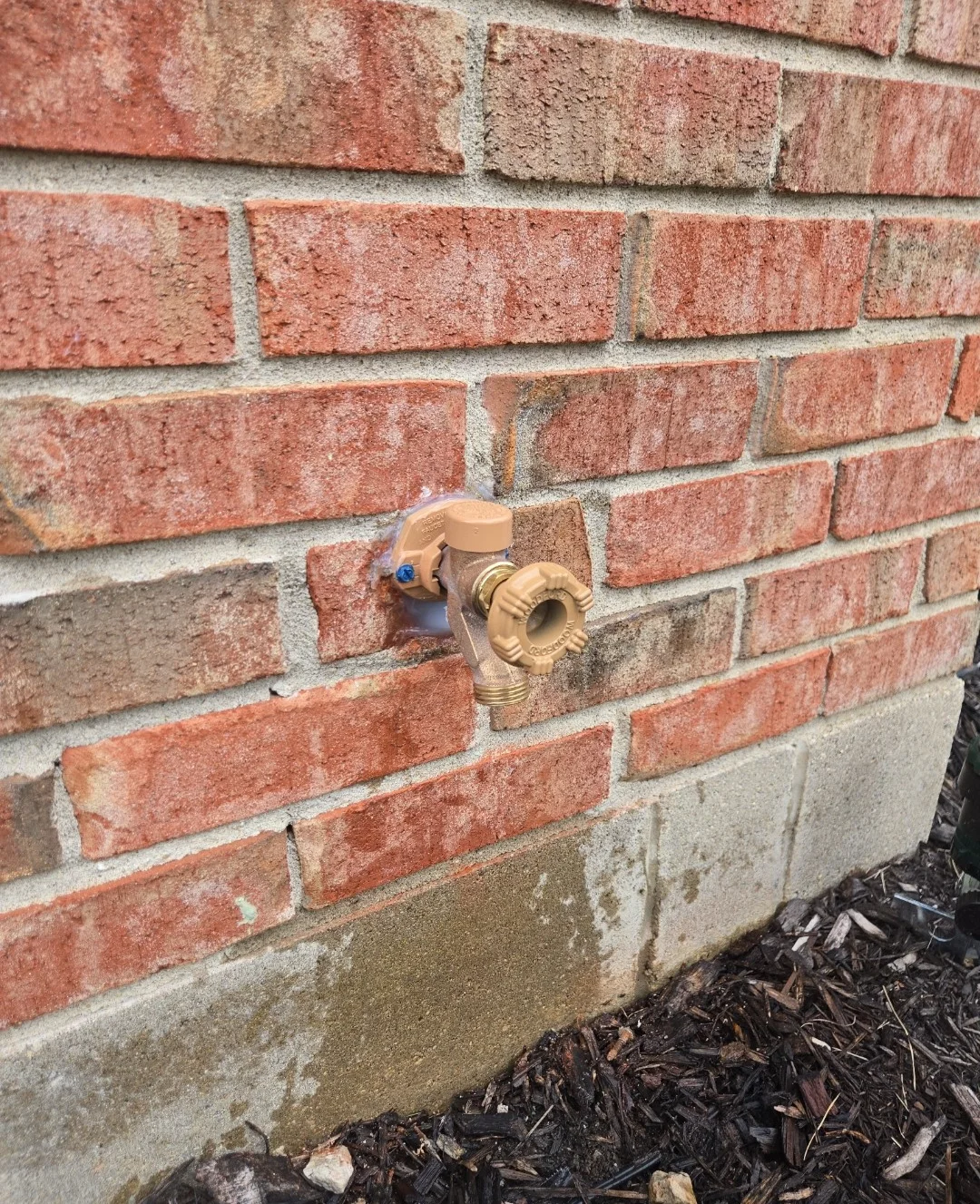 Frost-proof hose bib replacement on a Dayton-area home